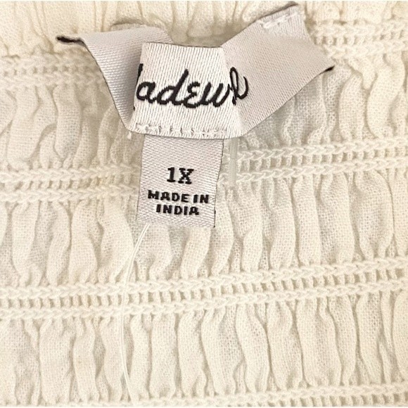 SOLD OUT!! Madewell - Rosalie Tie Strap Geo Eyelet Top - Picture 5 of 12